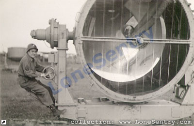 [79th Inf Div; German airfield, Pilsen; German searchlight]